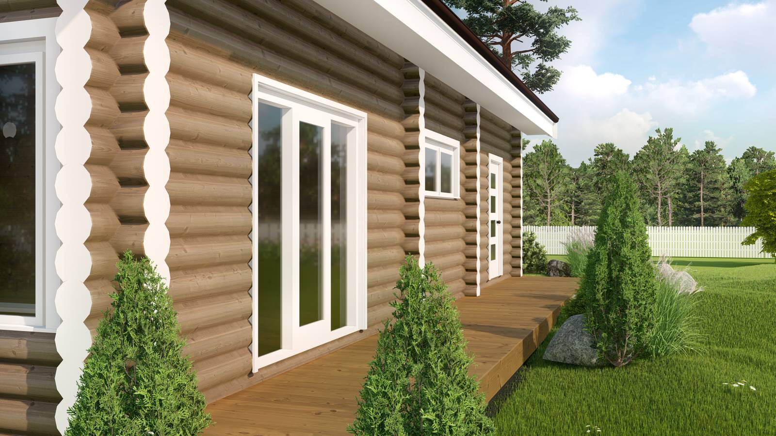 банный комплекс из бревна 240мм