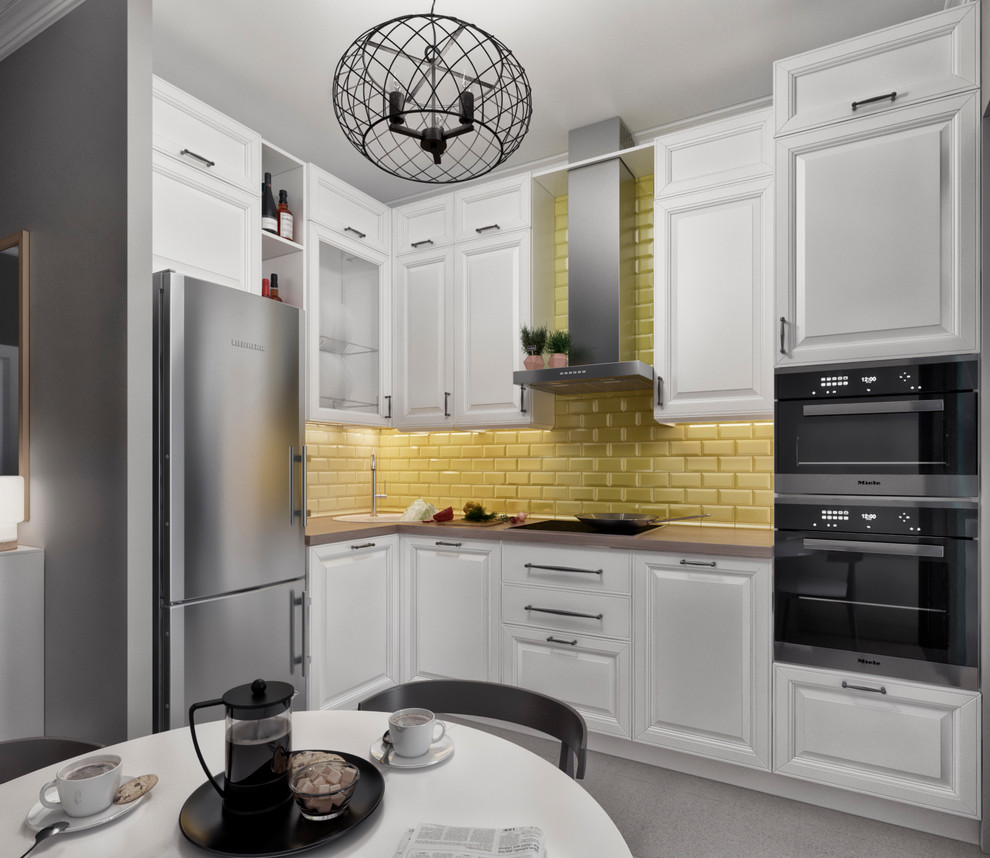 Обложка проекта: Проект кухни-гостиной площадью 14 м² для семьи из двух человек.