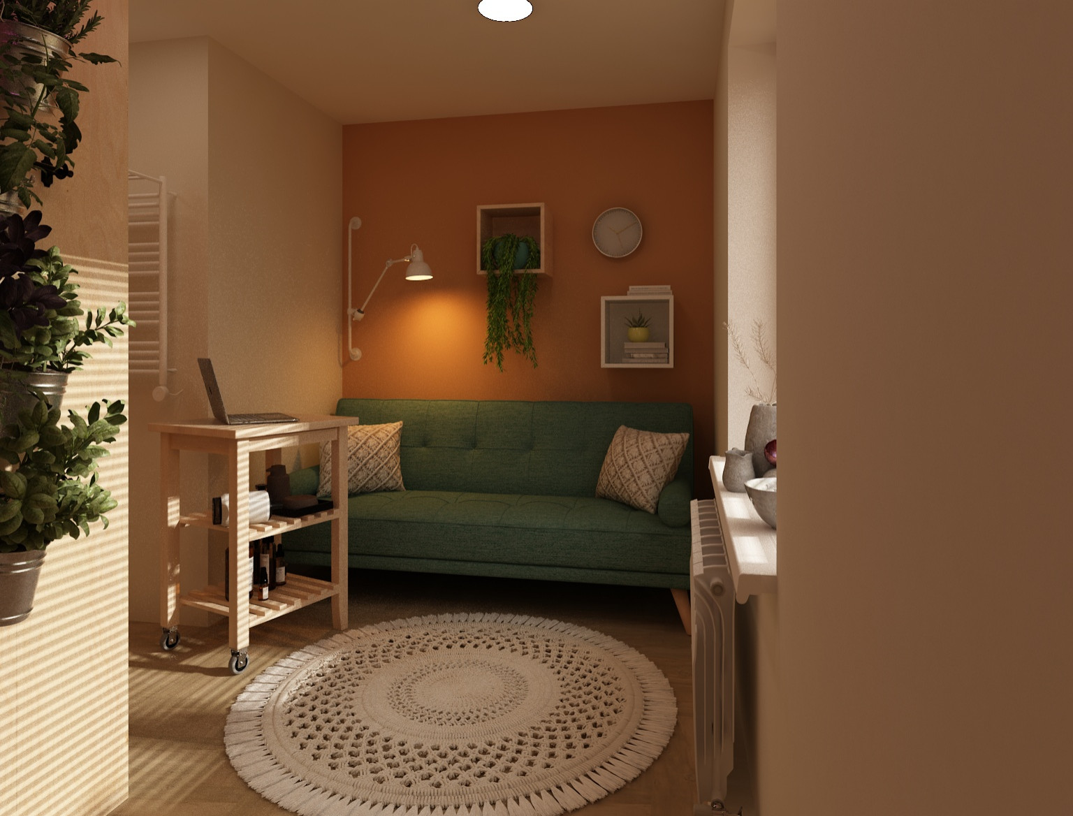 Сауна и комната отдыха в загородном доме