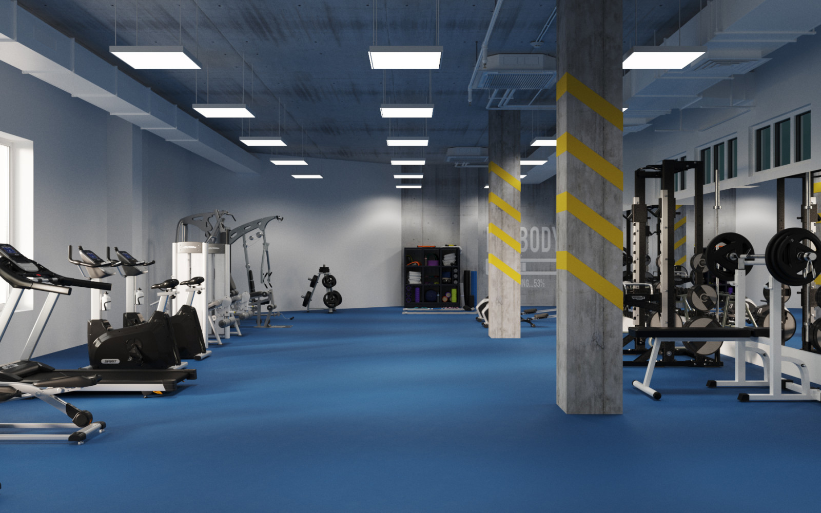 Спорт зал и тренажерный зал
