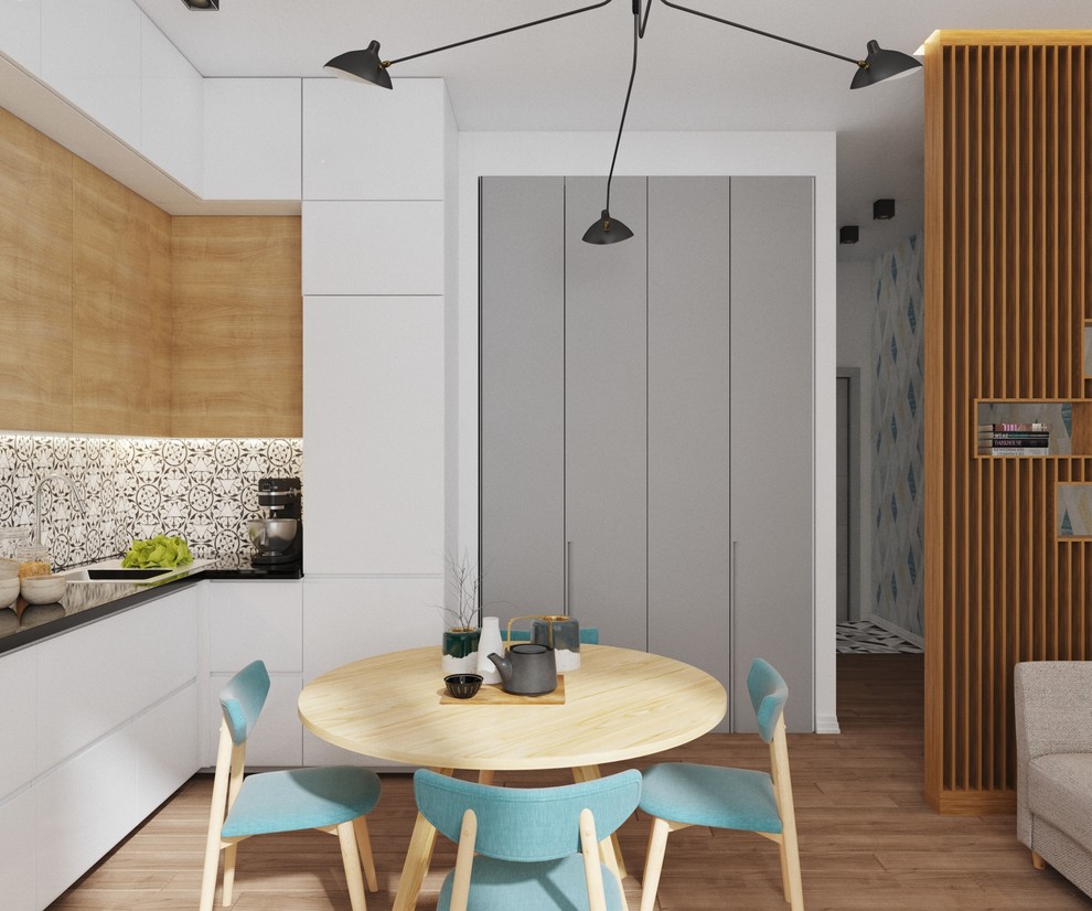 Зона кухни-гостиной