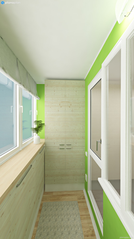 Лоджия в двух стилях