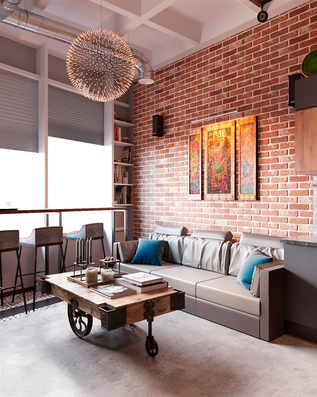 Необычный лофт для необычной семьи