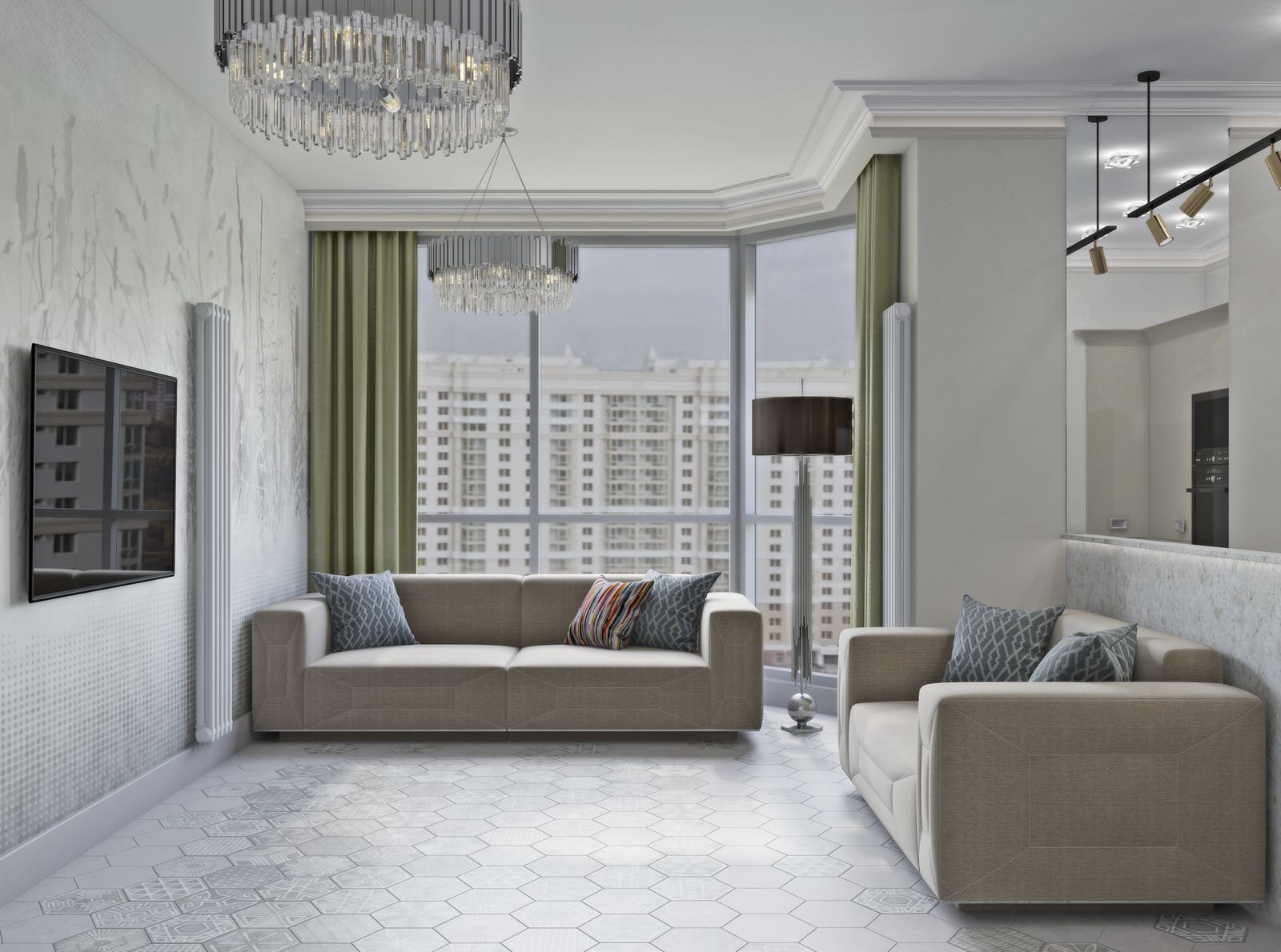 Обложка проекта: Интерьер квартиры в ЖК Мосфильмовский