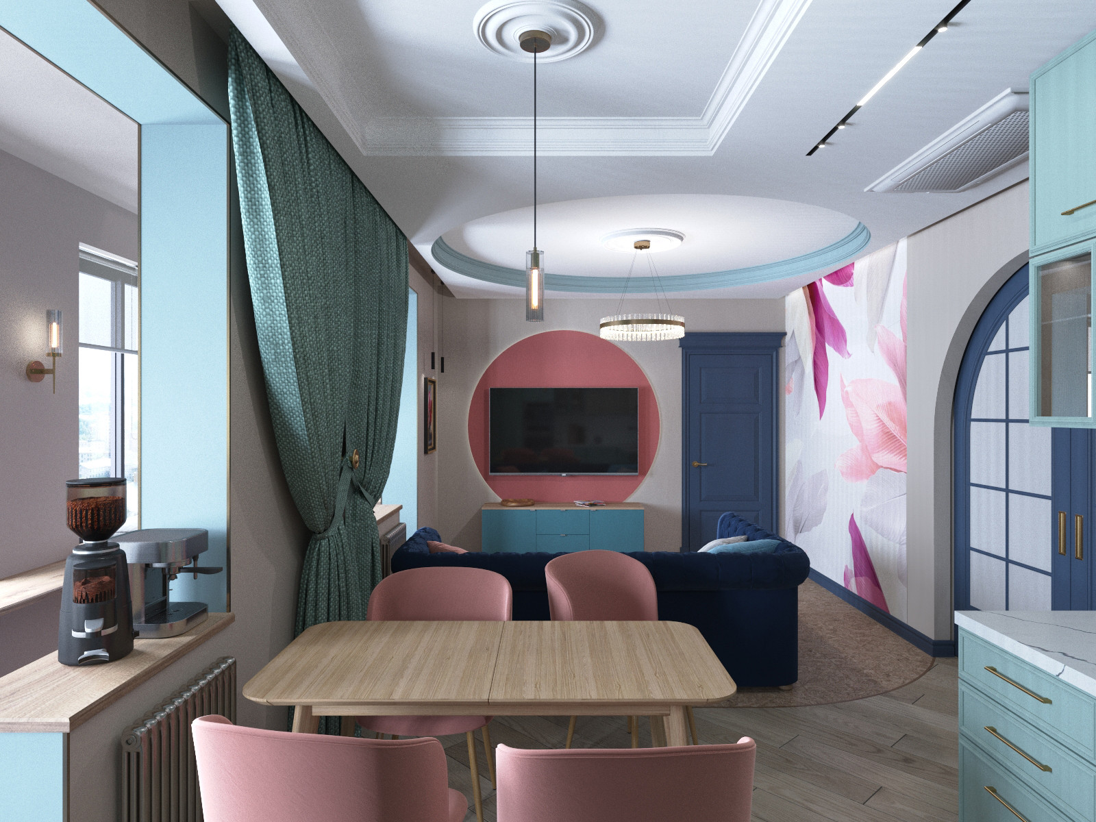 Квартира в стиле ар-деко