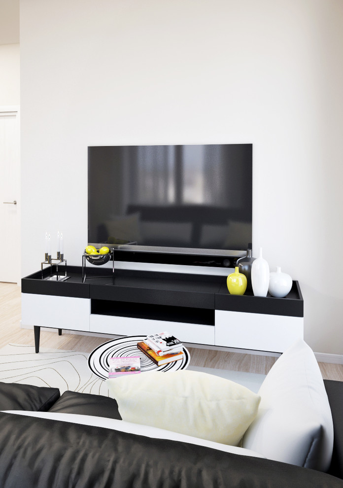 Дизайн двухкомнатных апартаментов в ЖК ЯнтарьАпартментс г. Москва