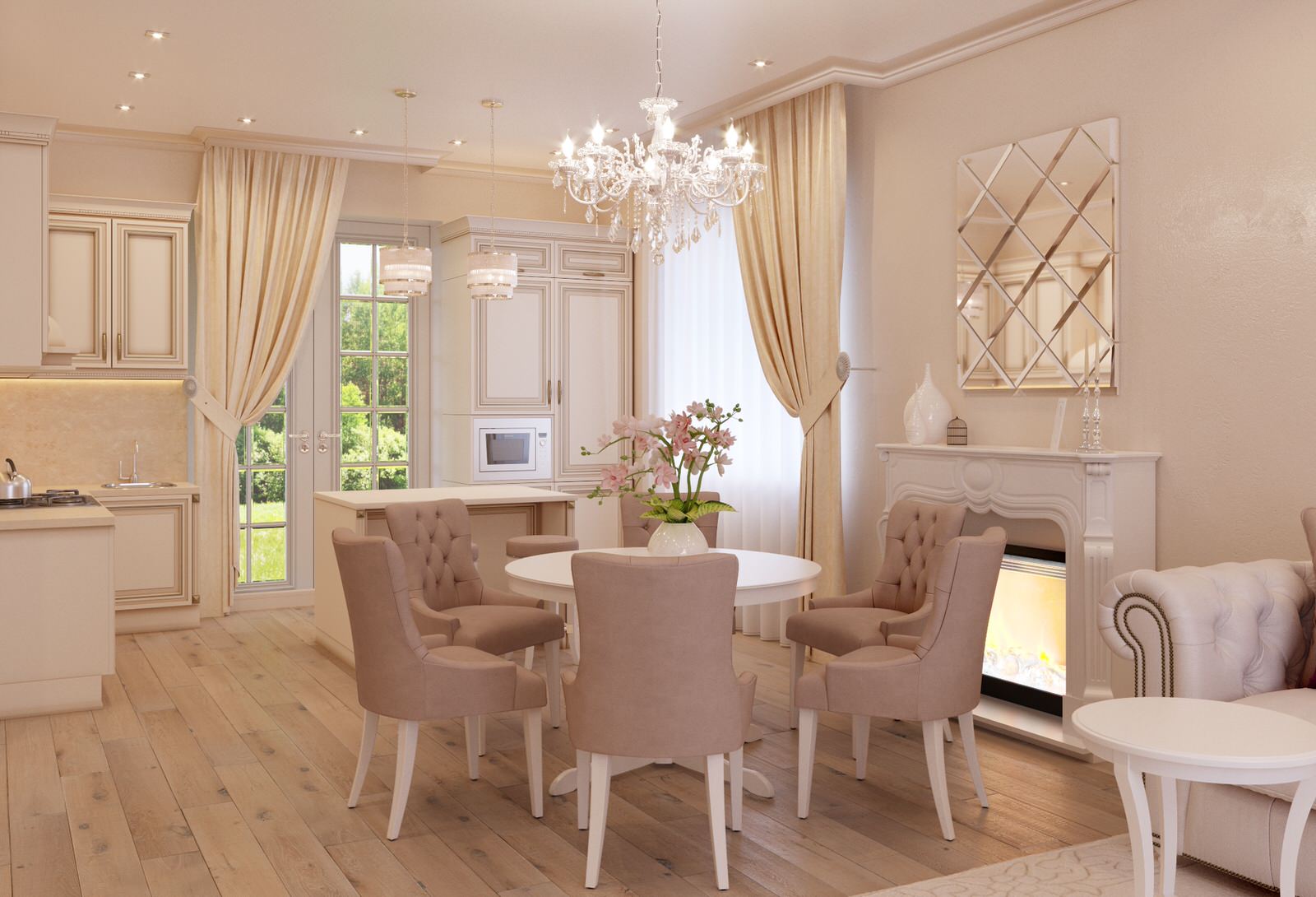 Дизайн проект дома в современном классическом стиле