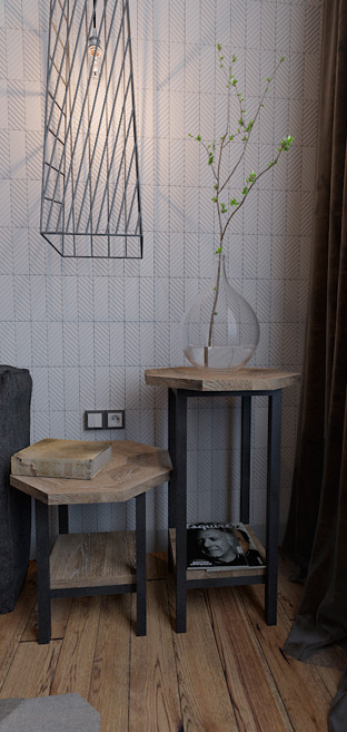 Плитка LINE в зонировании пространства