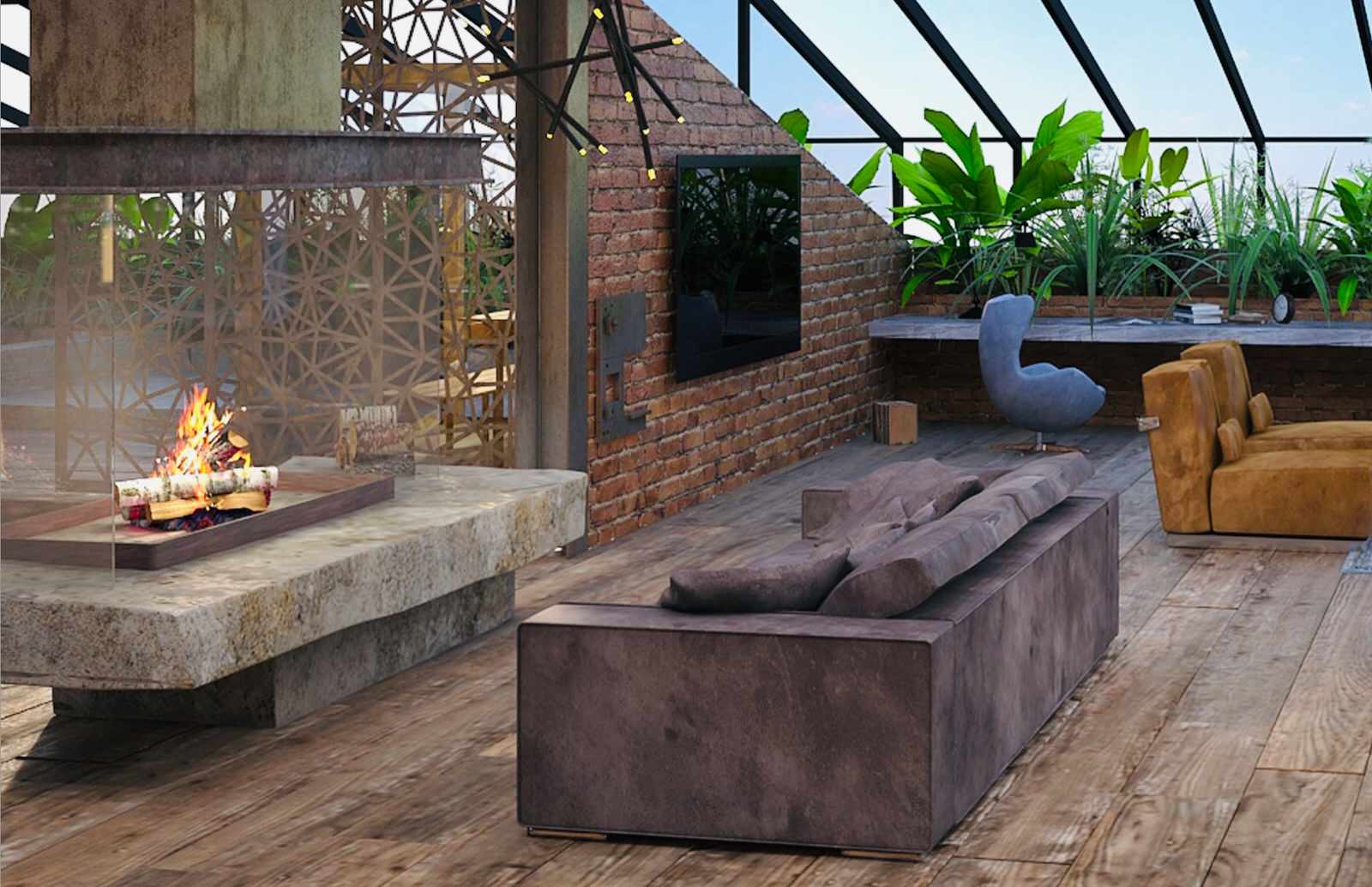 Пентхаус на мансардном этаже