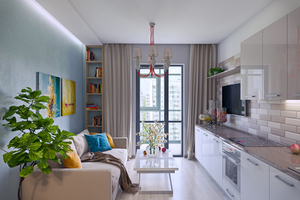 Квартира с нотками бирюзы