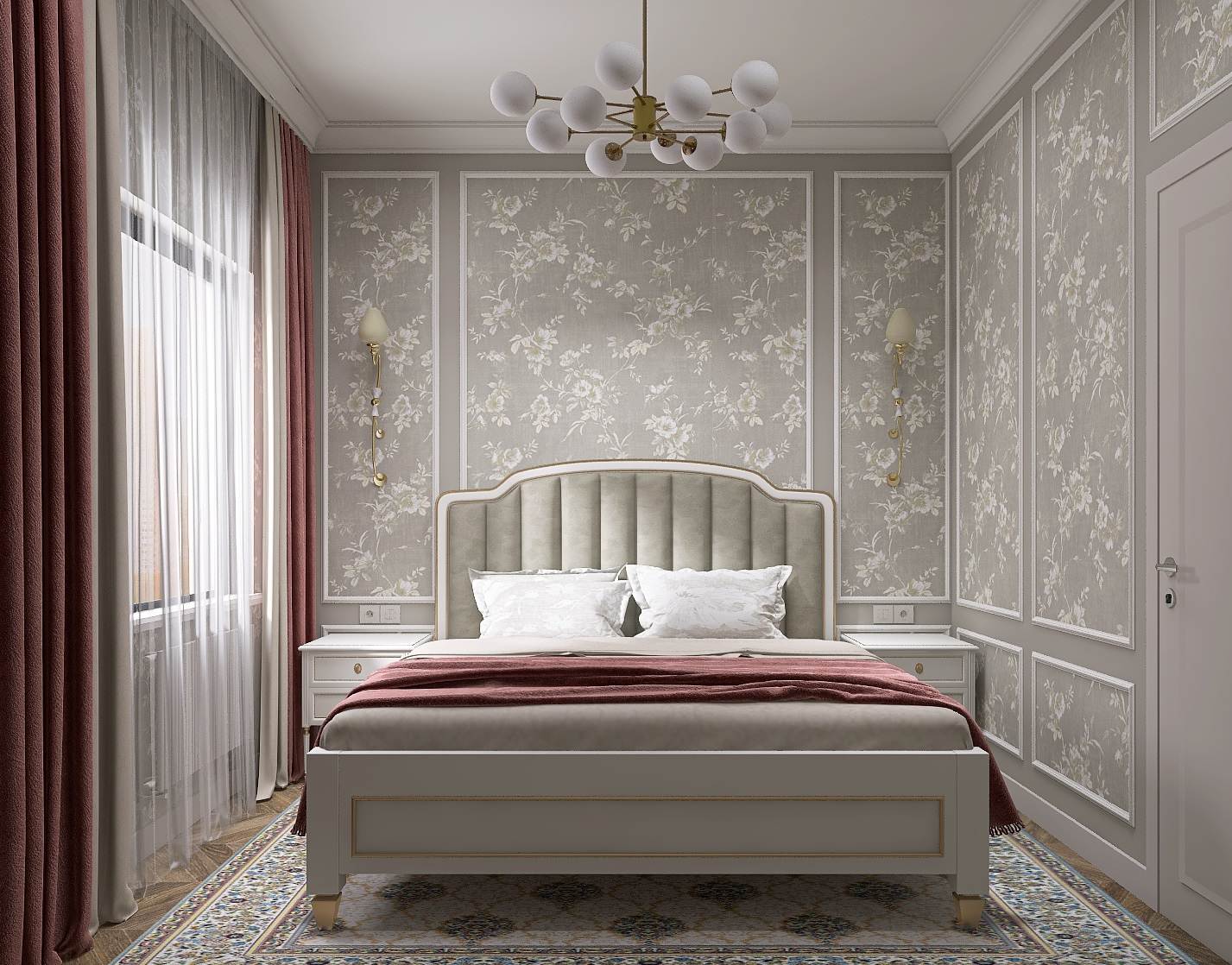 3-х комнатная квартира в неоклассическом стиле