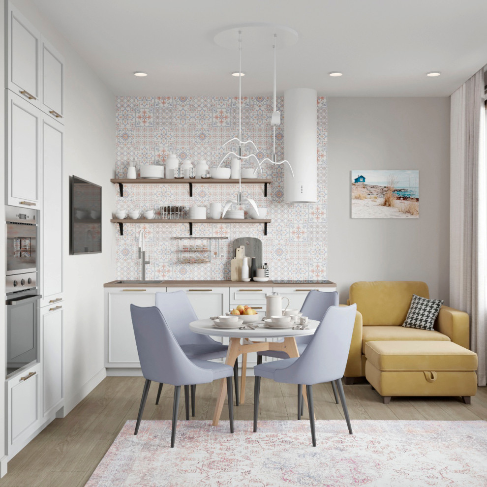 Проект квартиры 48м2 в Пушкине с частичной 3d-визуализацией