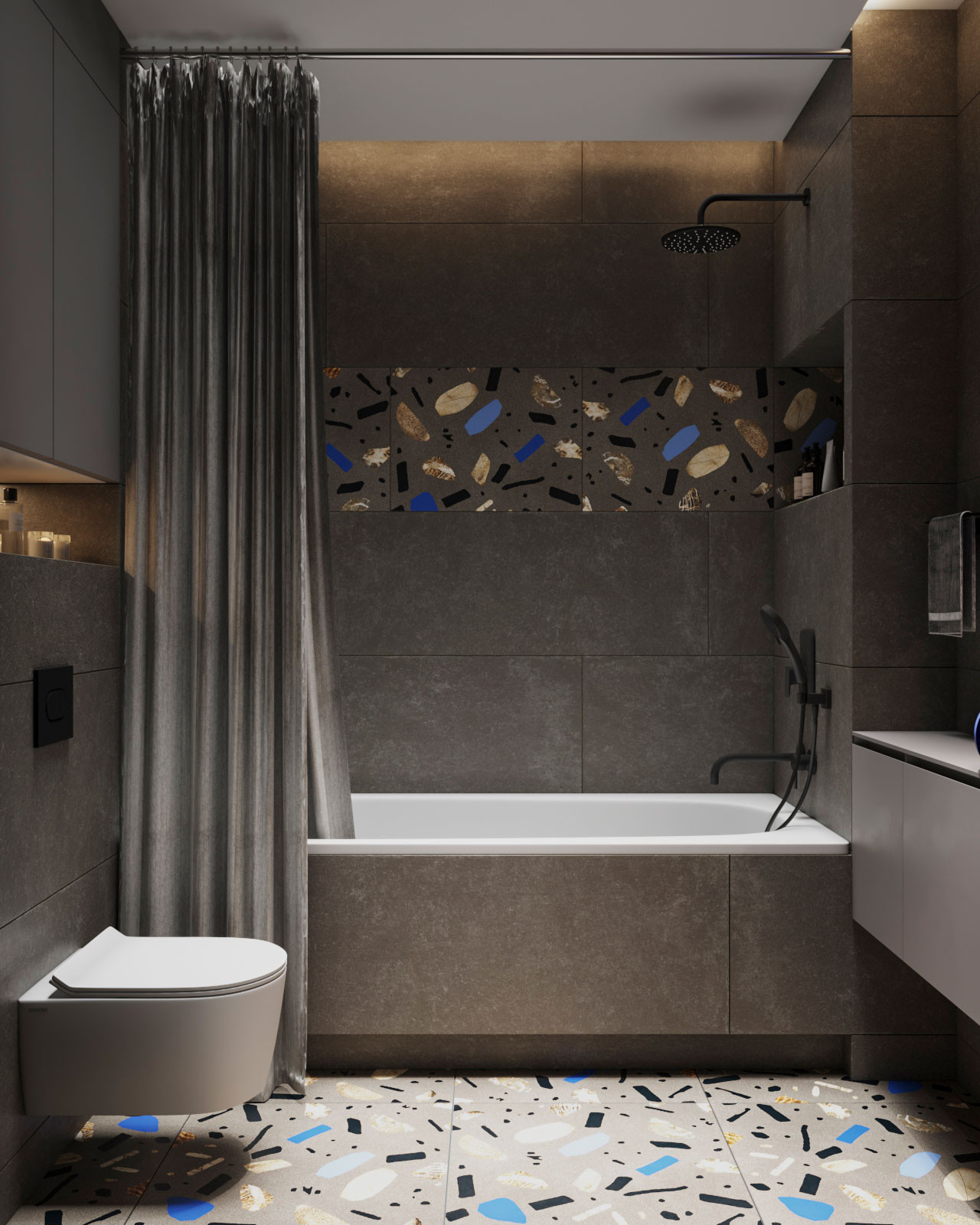 Студия для молодой семейной пары живущей в ритме и динамике