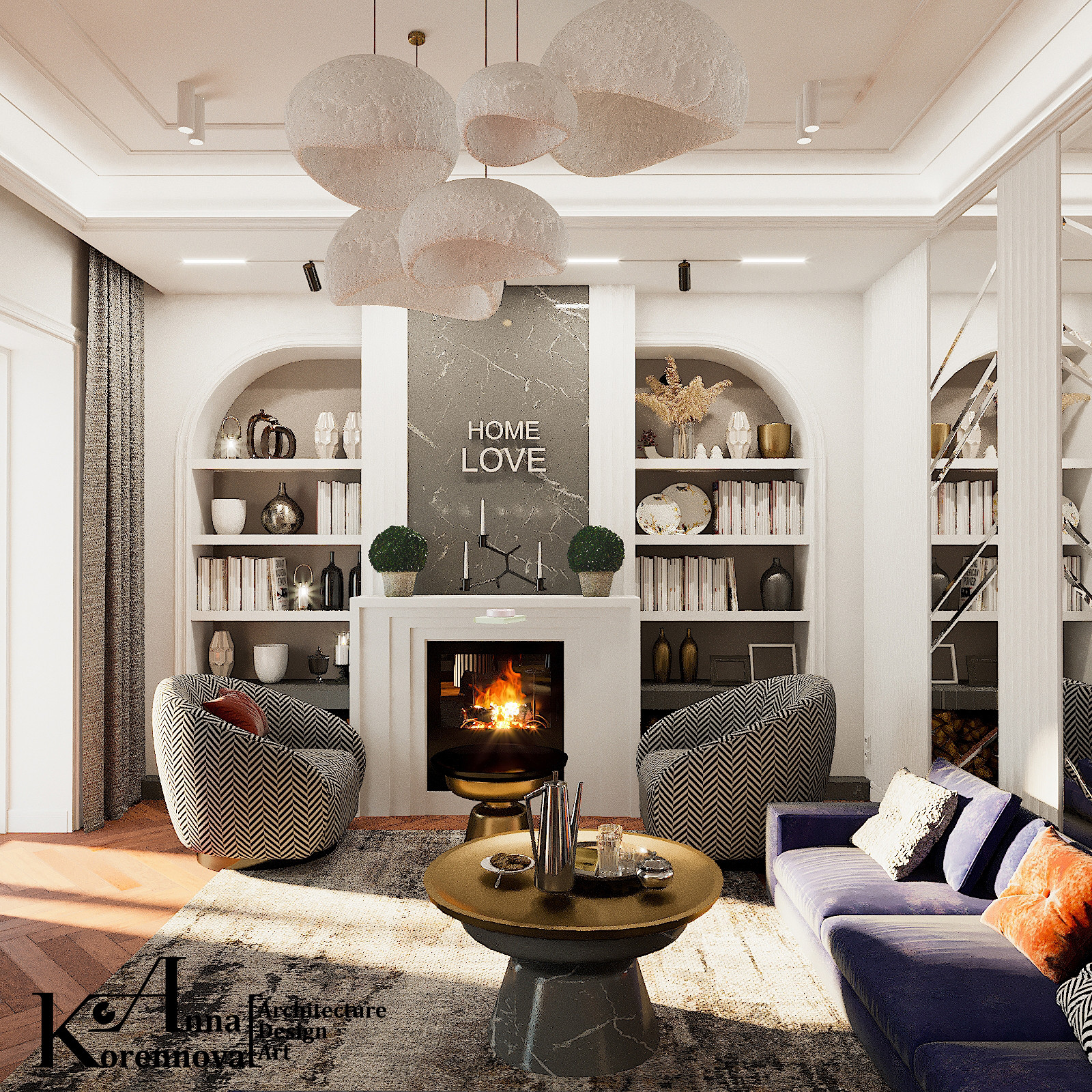 Дизайн коттеджа, готиная