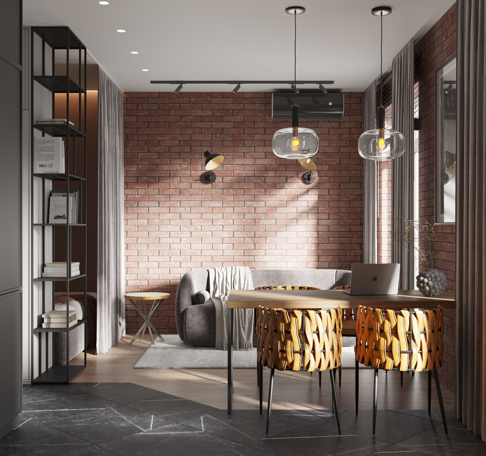 Квартира в стиле лофт