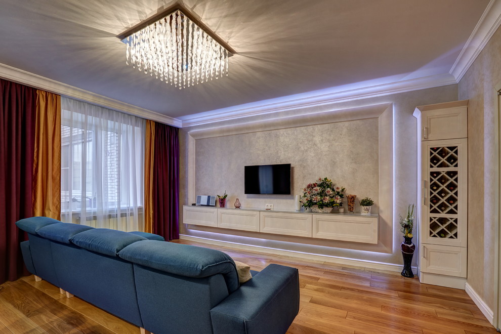 Реализованный яркий Дизайн-Проект 4х комнатной квартиры