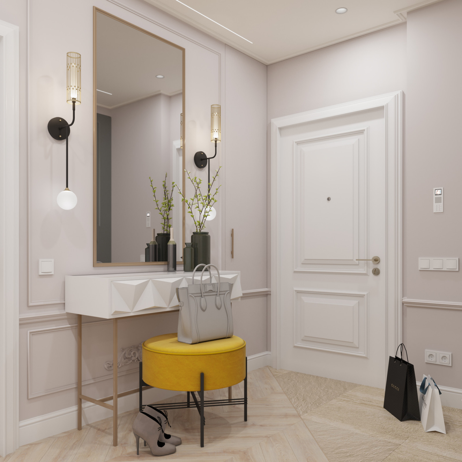 Дизайн проект квартиры 70 м2