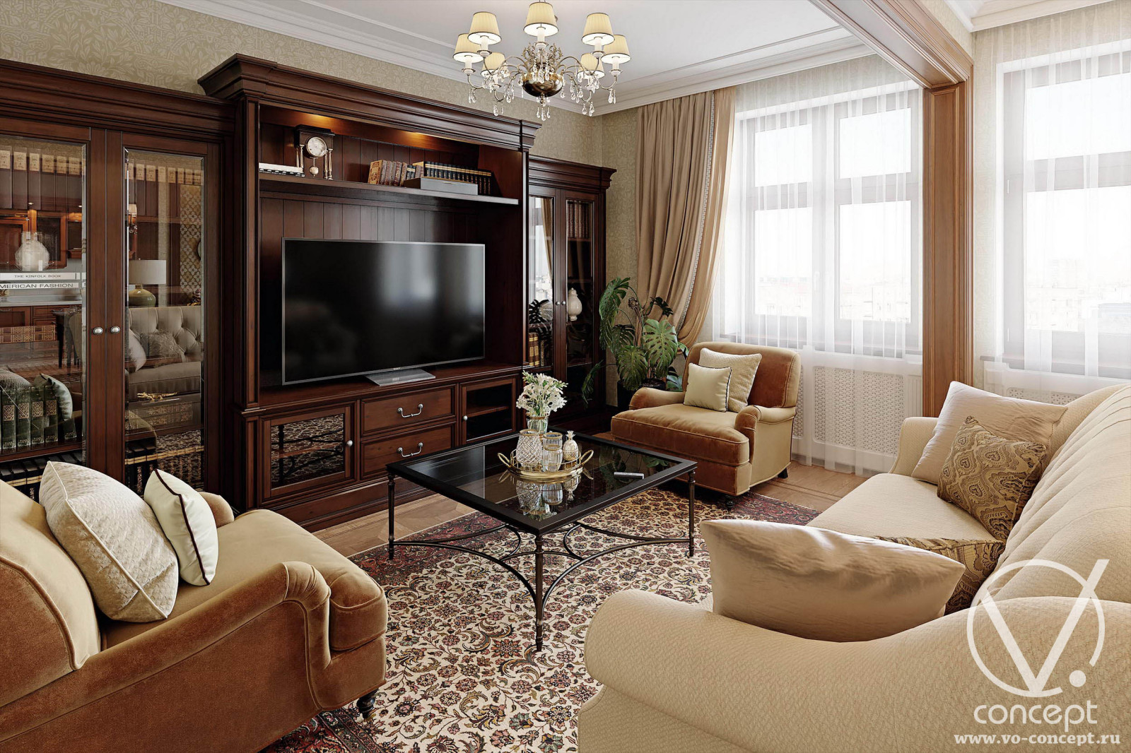 ЖК Донской олимп. Трехкомнатная квартира. 129 м.кв.