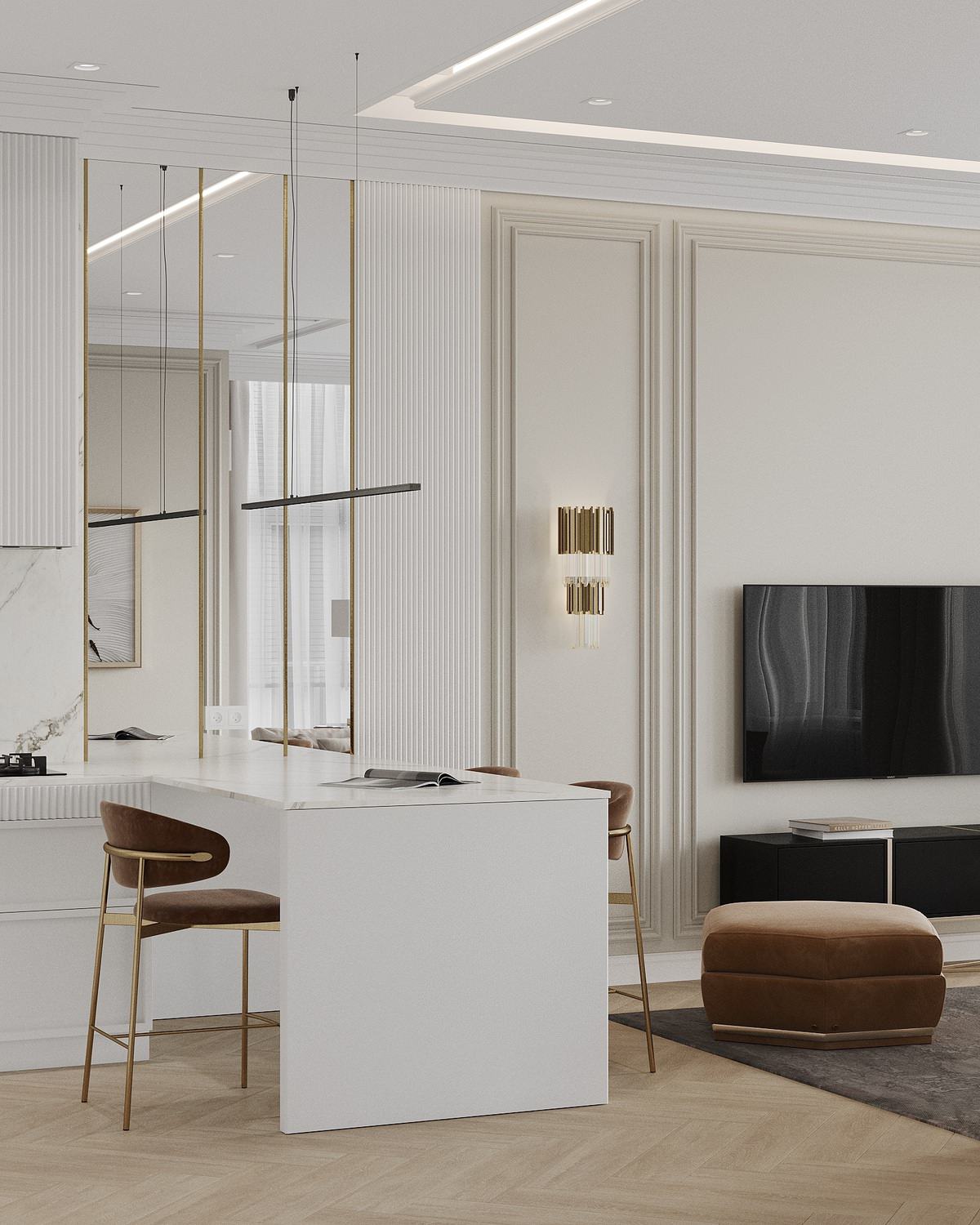 Дизайн-проект двухкомнатной квартиры для семейной пары