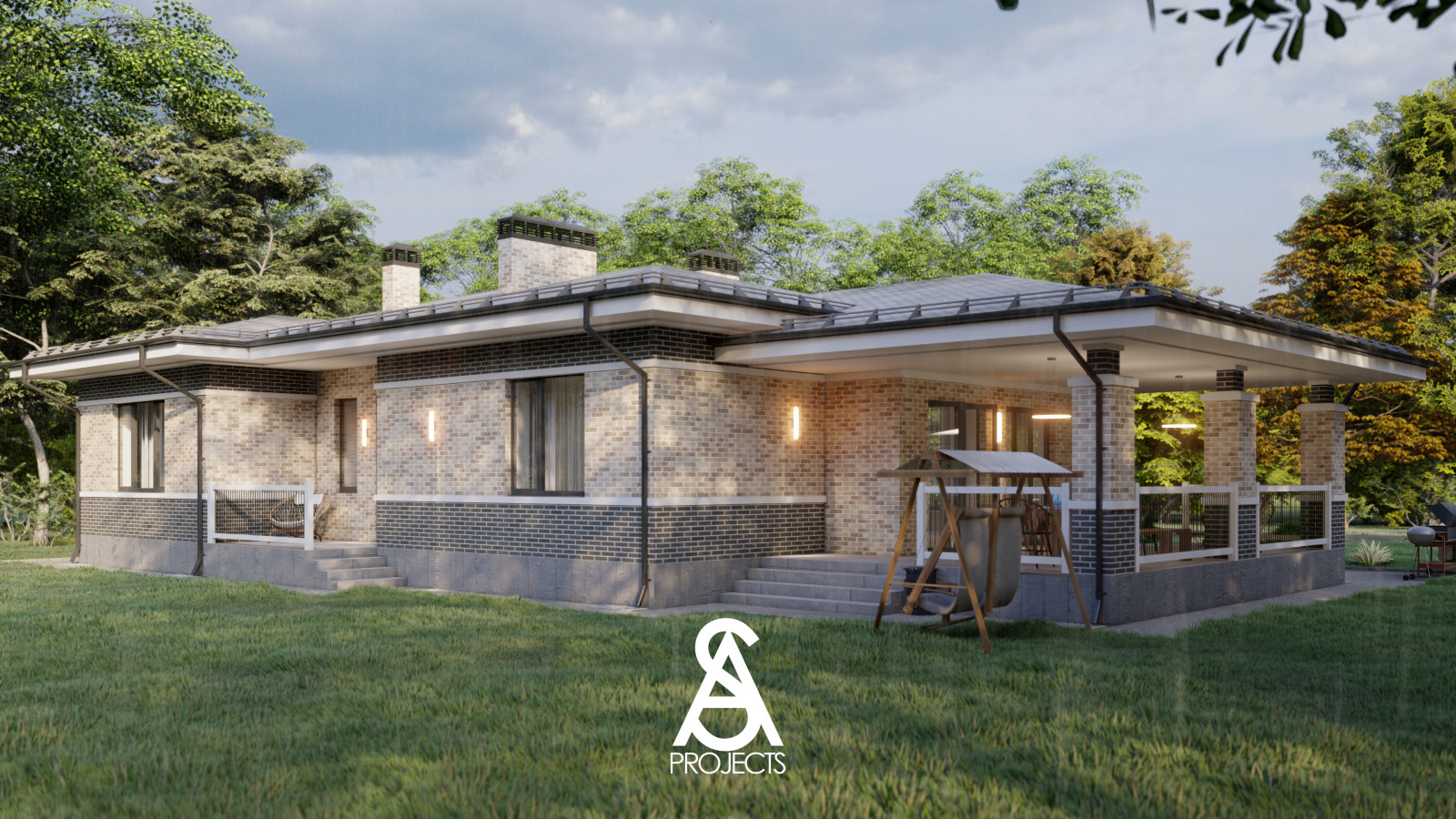 Дом одноэтажный 214кв.м.