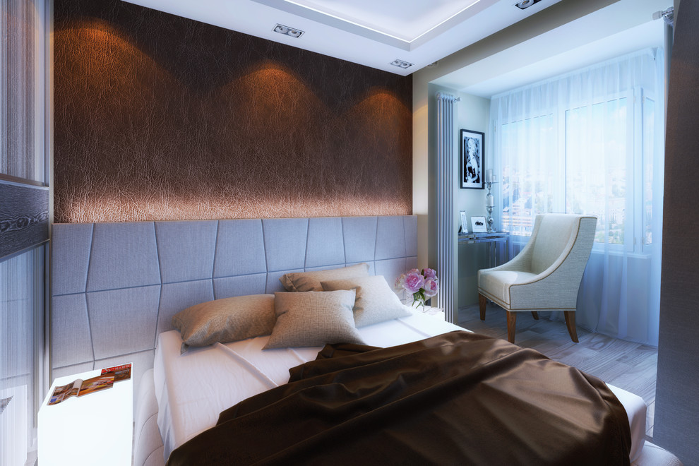 Строгий интерьер в холодных оттенках