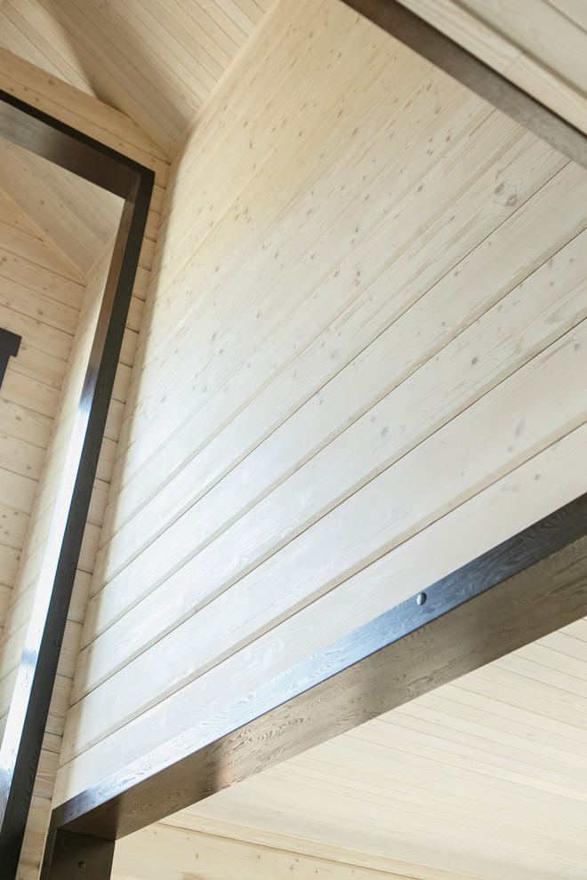 Интерьер дома из клееного бруса