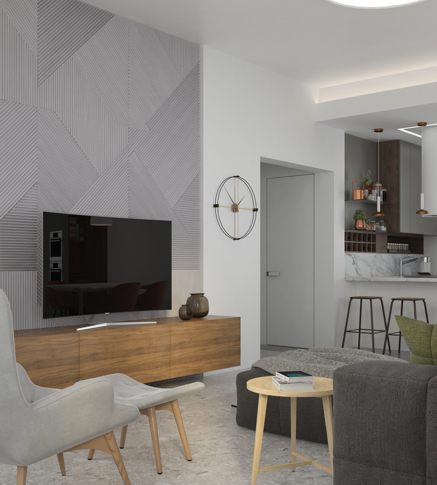 Дизайн проект интерьера таунхауса в Сочи.