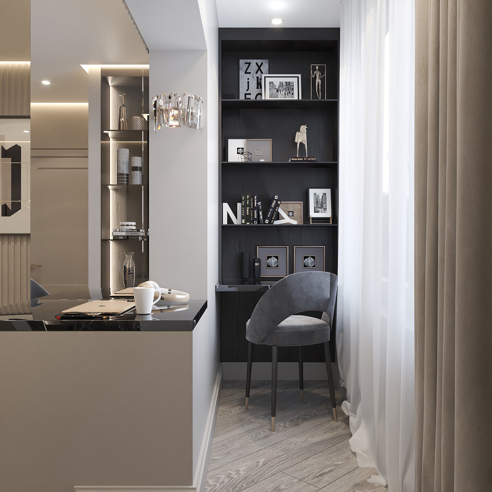 Дизайн интерьера "Гостиная в смарт двушке"