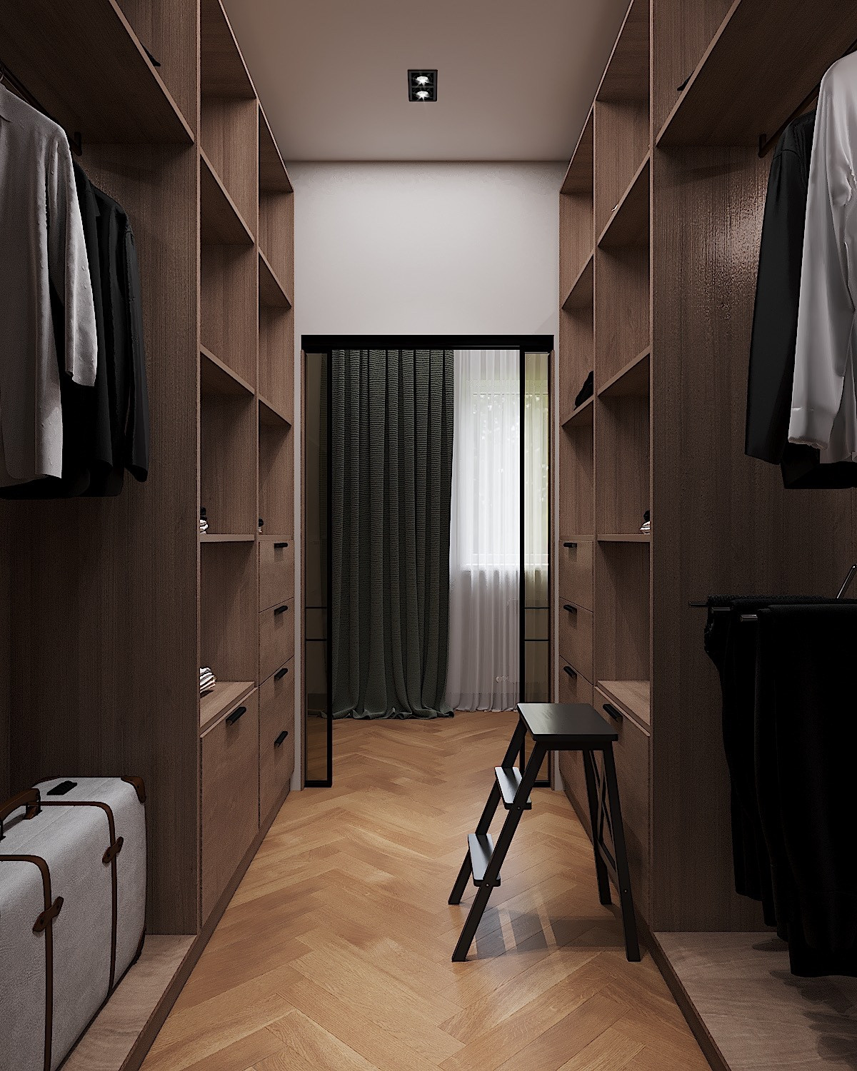 Обложка проекта: Спальня с гардеробной