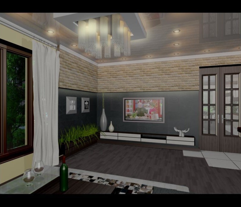 Кухня-столовая-гостиная в частном доме