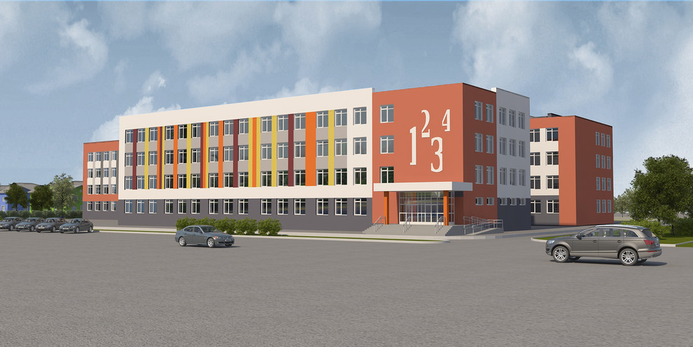 Дизайн-проект внешнего облика школы в г.Барнаул