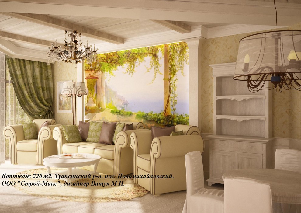 Разработка дизайн проекта коттеджа 220 м2