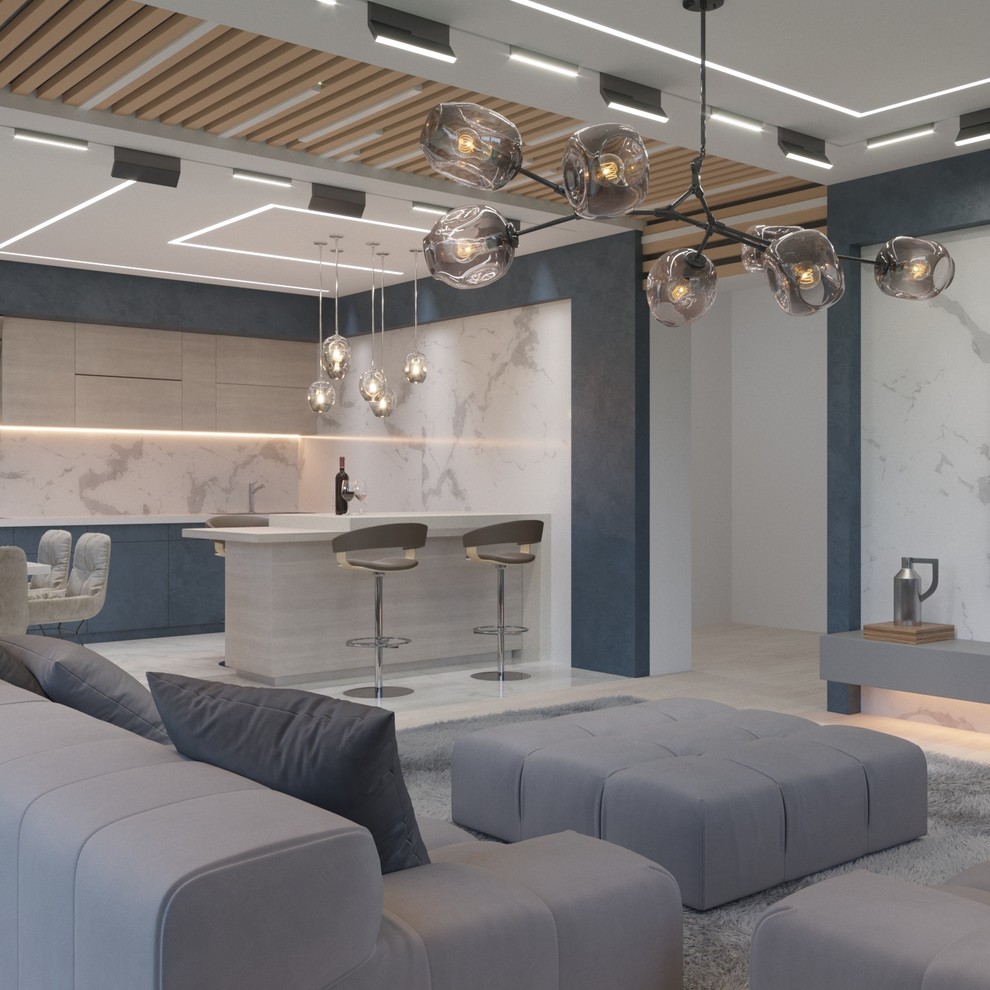 Обложка проекта: Проект загородного дома в современном стиле