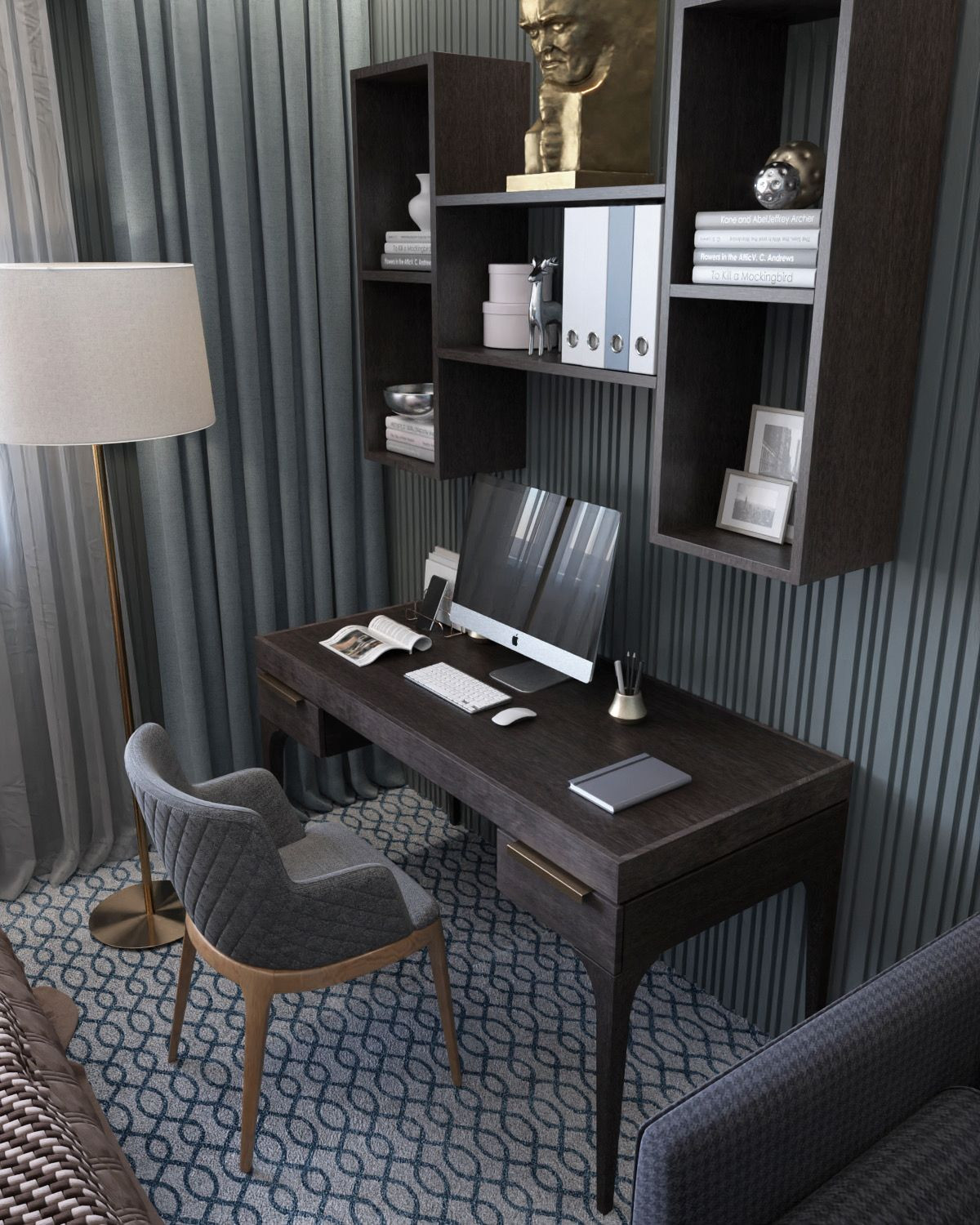 Панели для стен и карниз из гипса в квартире