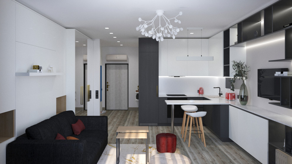 Проект студии 37 кв.м в Янино