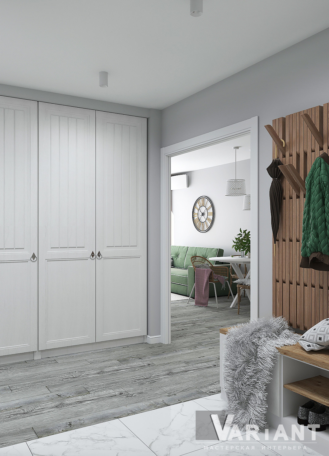 Дизайн проект трехкомнатной квартиры по ул. Измайлова