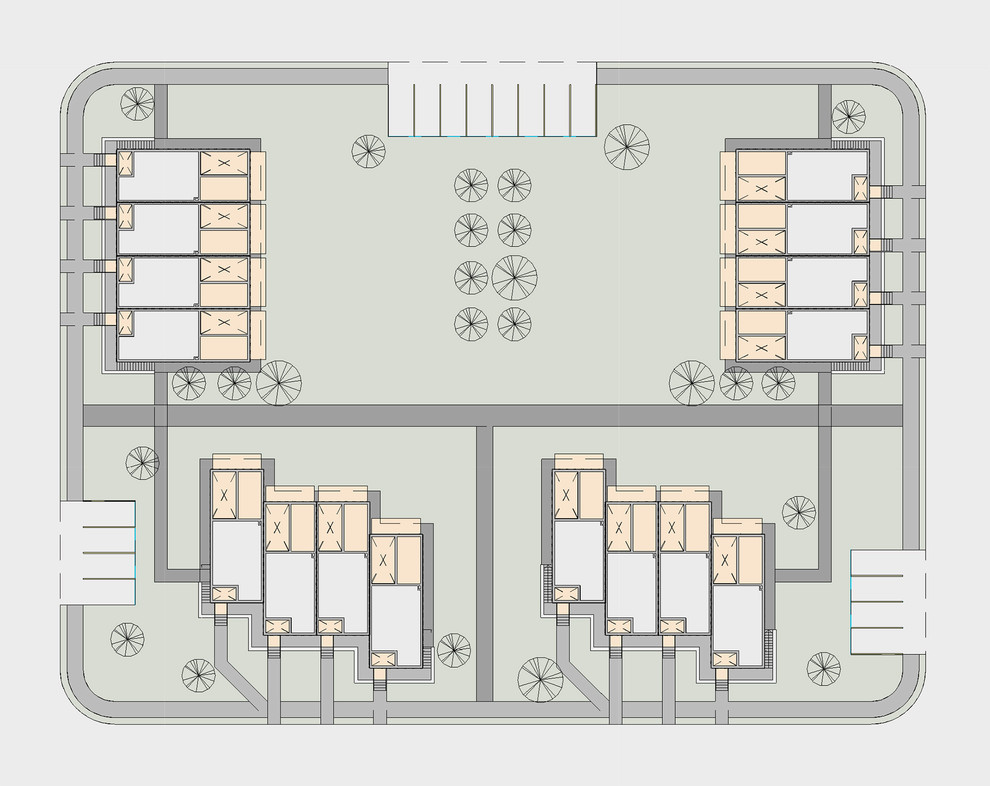 Компактный блокированный квартал