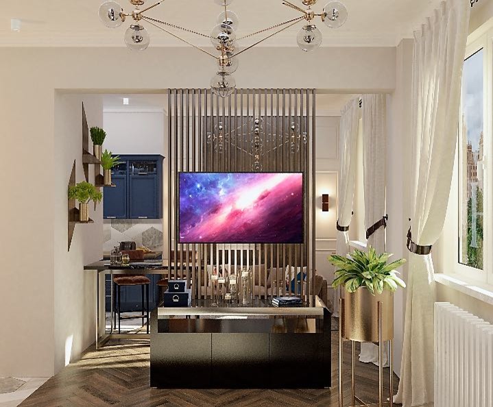 Квартира-студия в высотке на Кутузовском