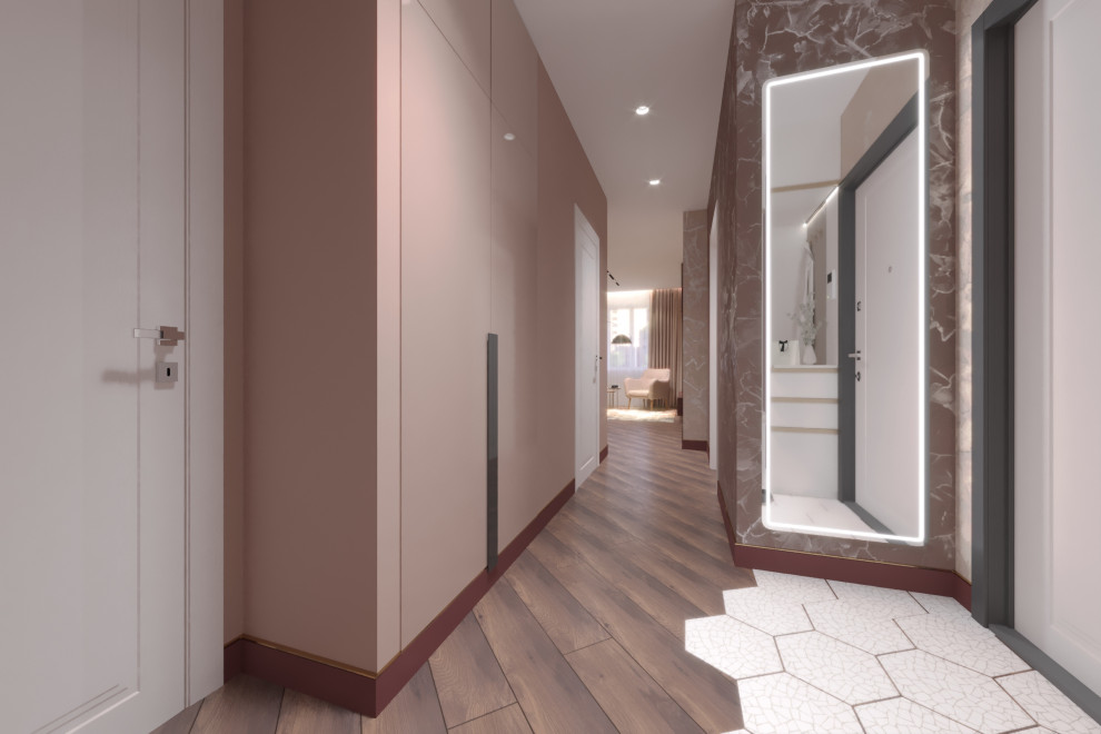 Дизайн-проект интерьера трехкомнатной квартиры.