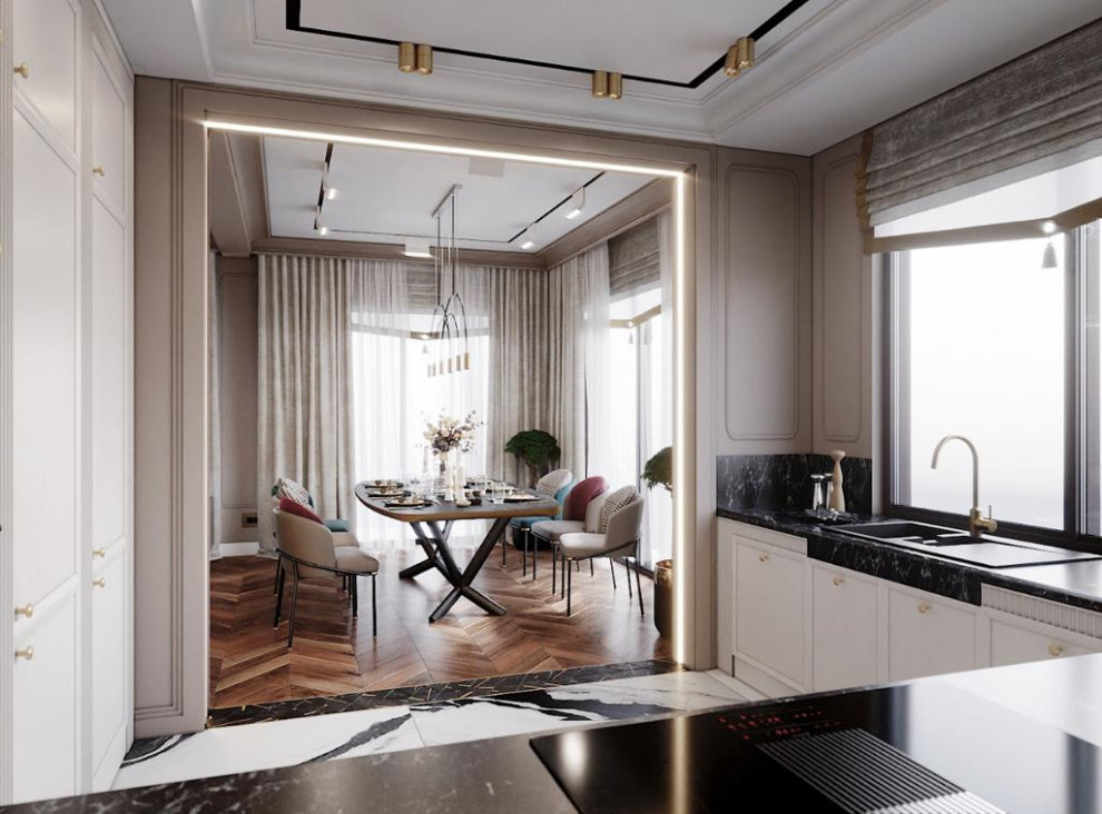 Частный интерьер таунхаус