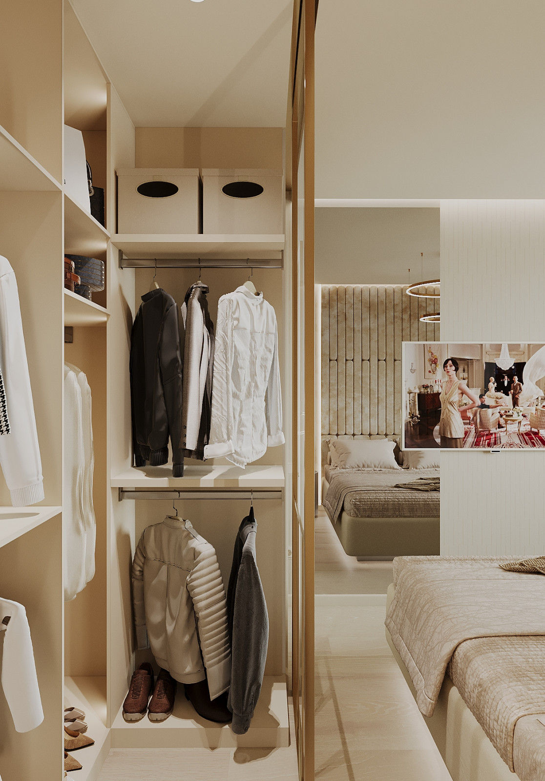 Интерьер 4-ёх комнатной квартиры_ "VANILLA LATTE"