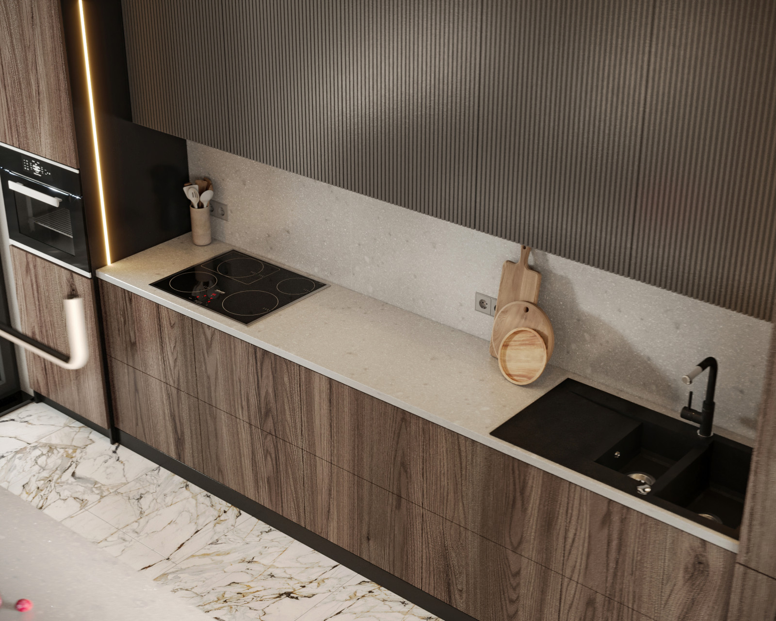 Загородный дом, минималистичный и строгий