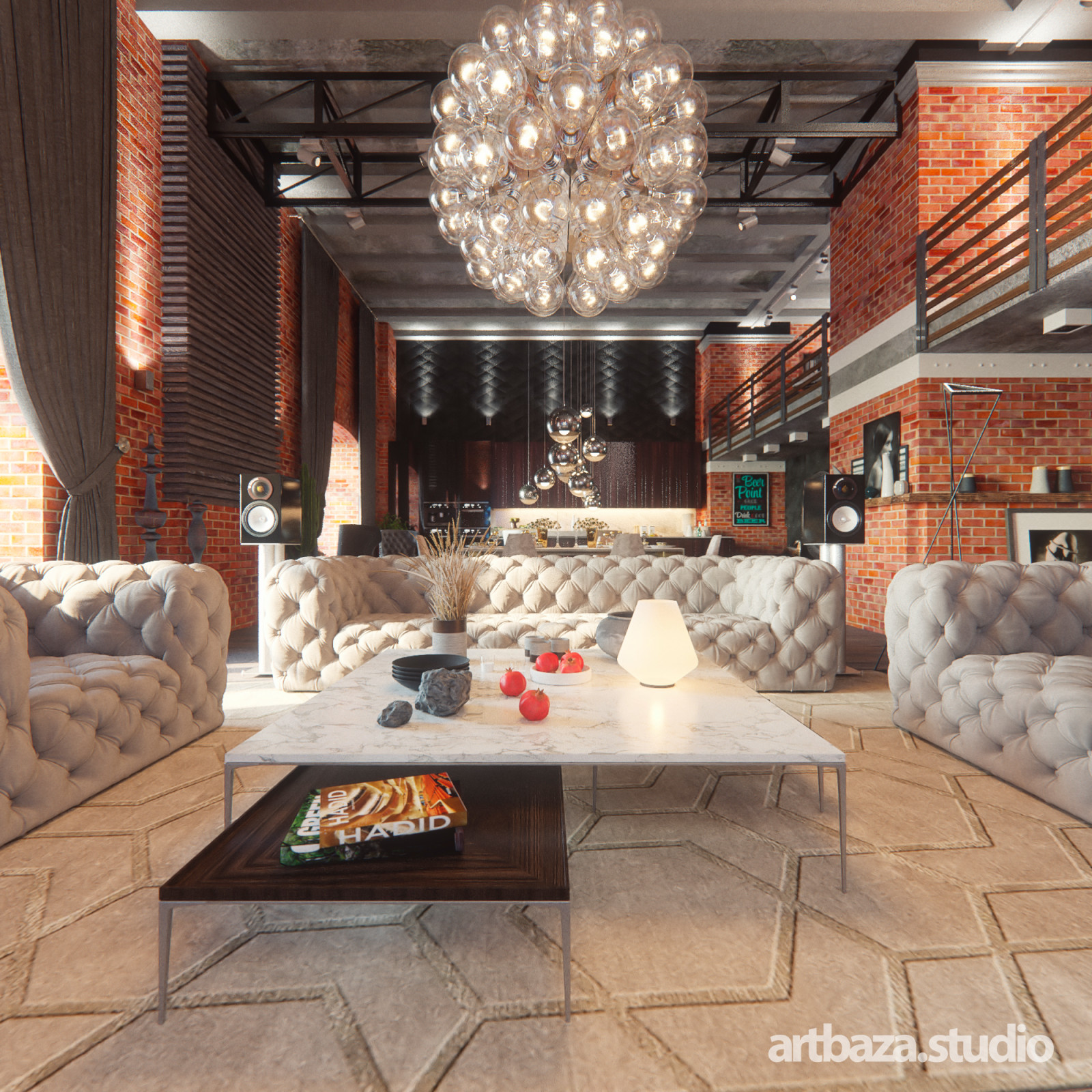 Обложка проекта: Дизайн интерьера в стиле лофт