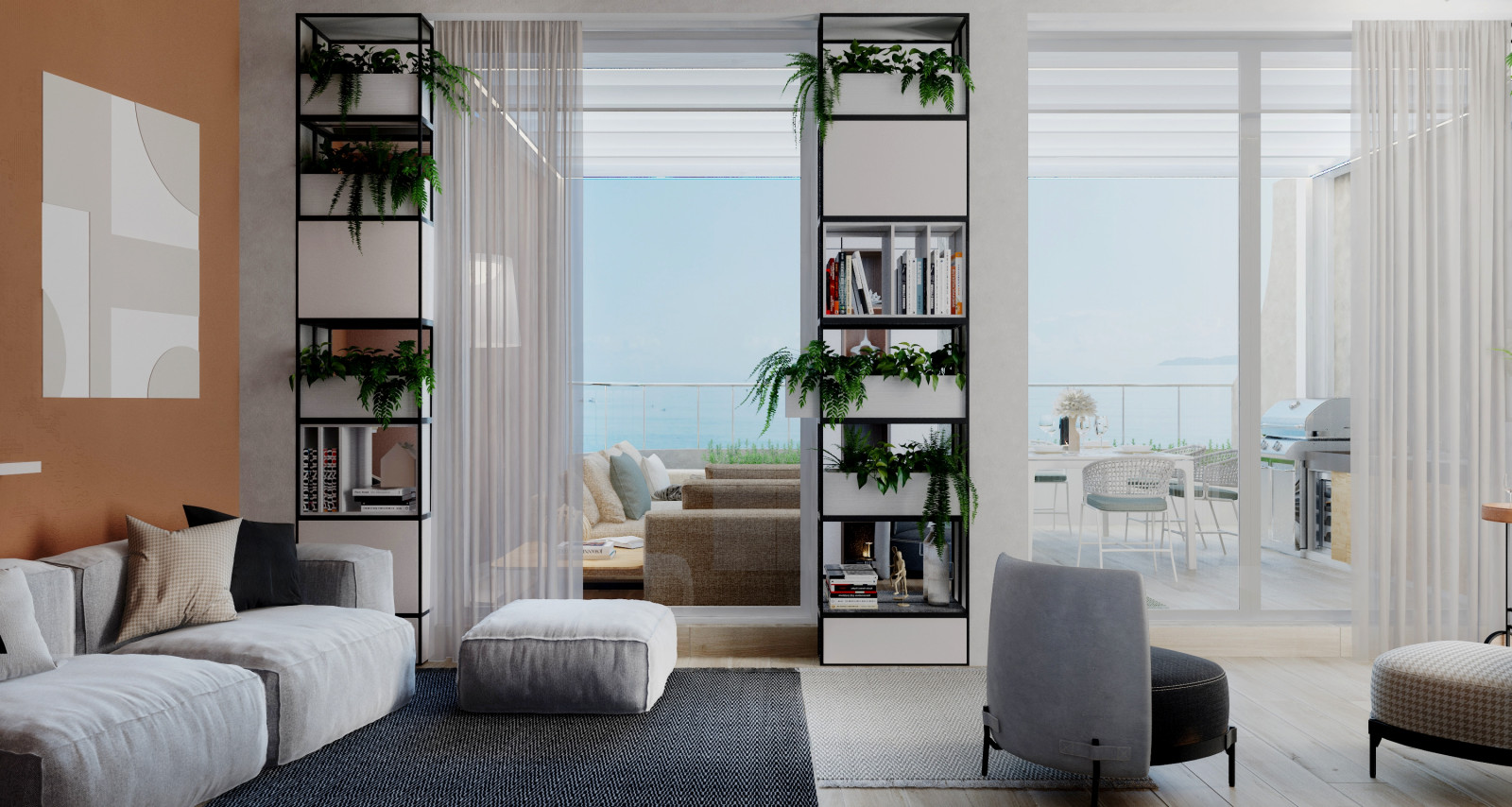 Дизайн интерьера апартаментов в Крму