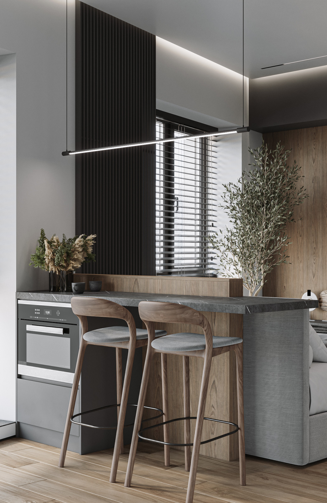 Дизайн студии 30 метров.