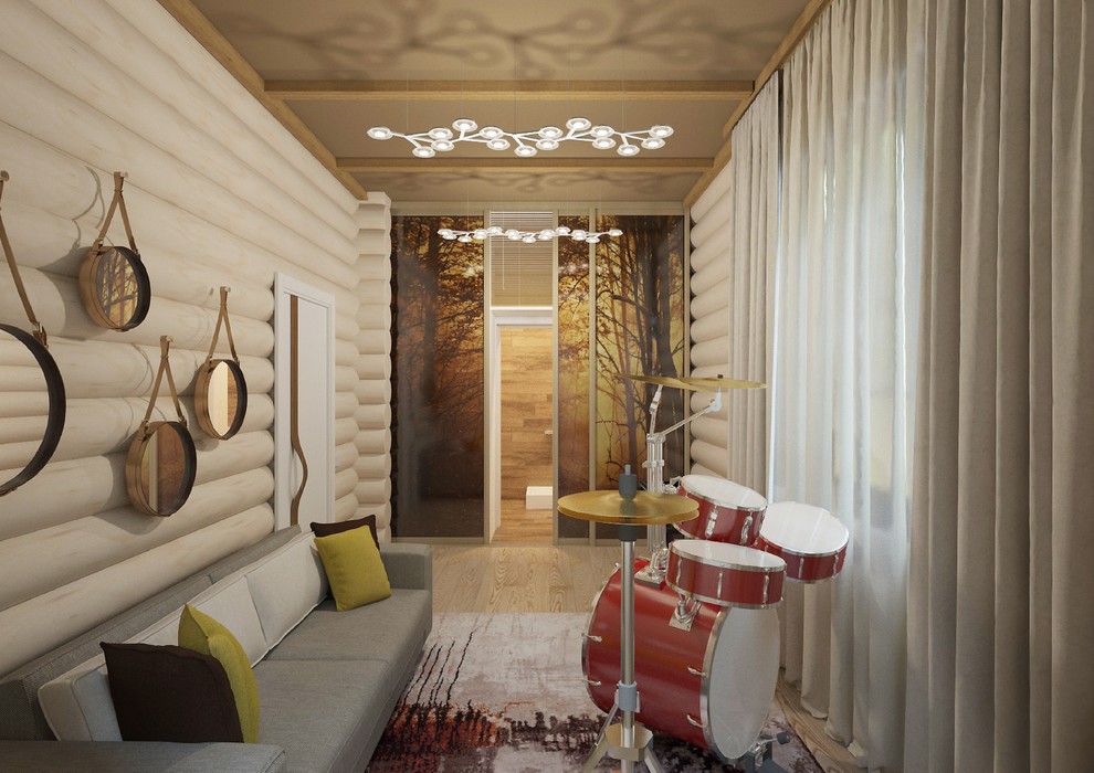 Дизайн деревянного дома в современном стиле, г. Воскресенск Московской области