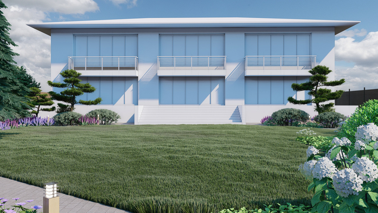 Визуализация проекта частного сада