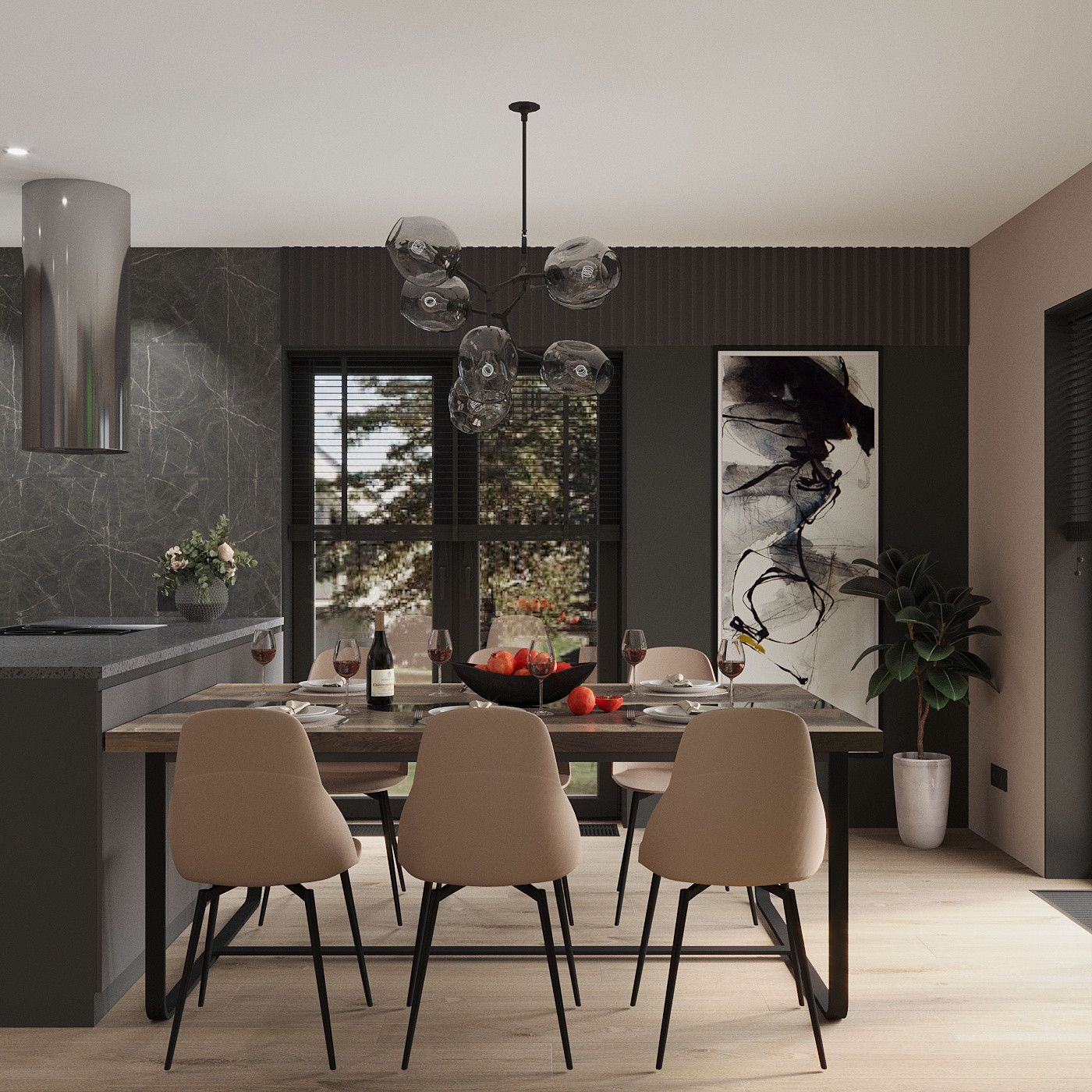 Дизайн-проект дома, площадью 110 м2 в г. Новосибирск. Кольцово