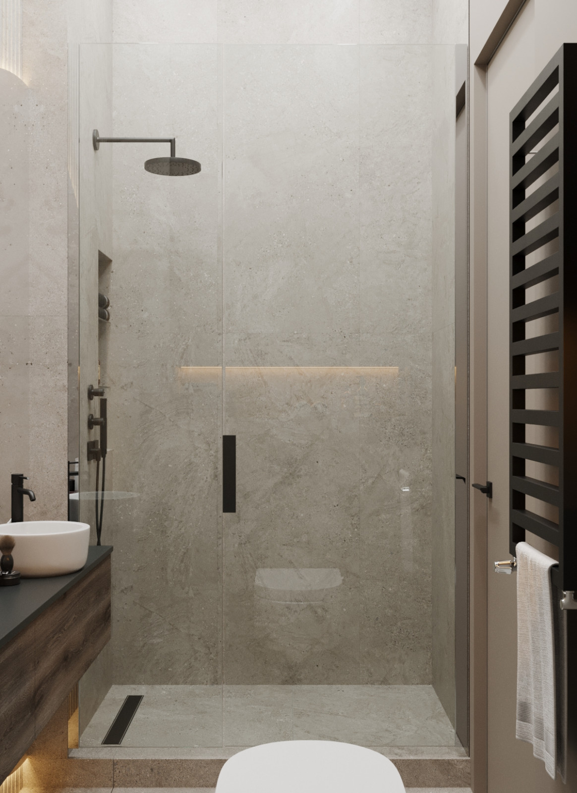 Квартира в серых тонах