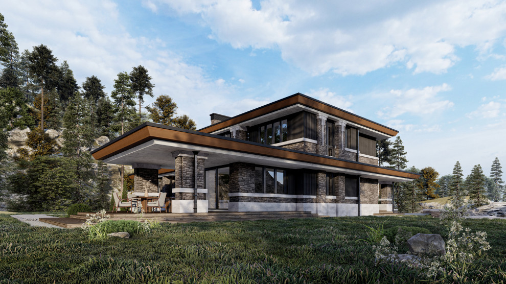 Вилла в стиле Ллойда Райта